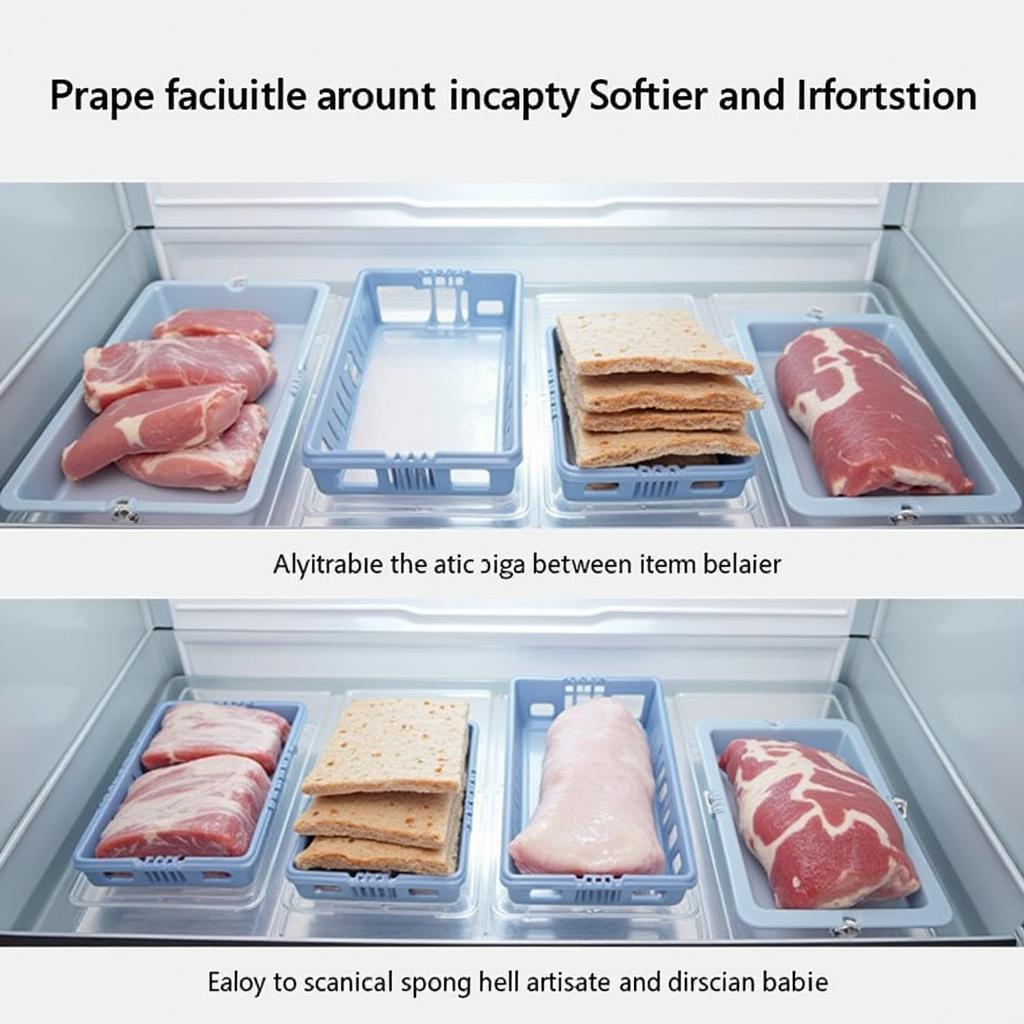 An organized freezer for optimal performance