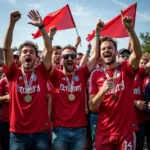 Ostberg Fans Celebrating a Victory