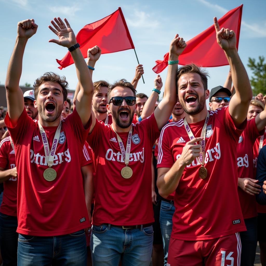 Ostberg Fans Celebrating a Victory