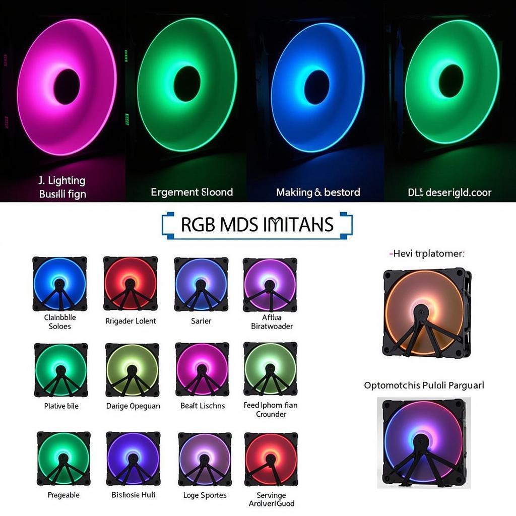 Patriot Aurora Fan showcasing RGB lighting effects