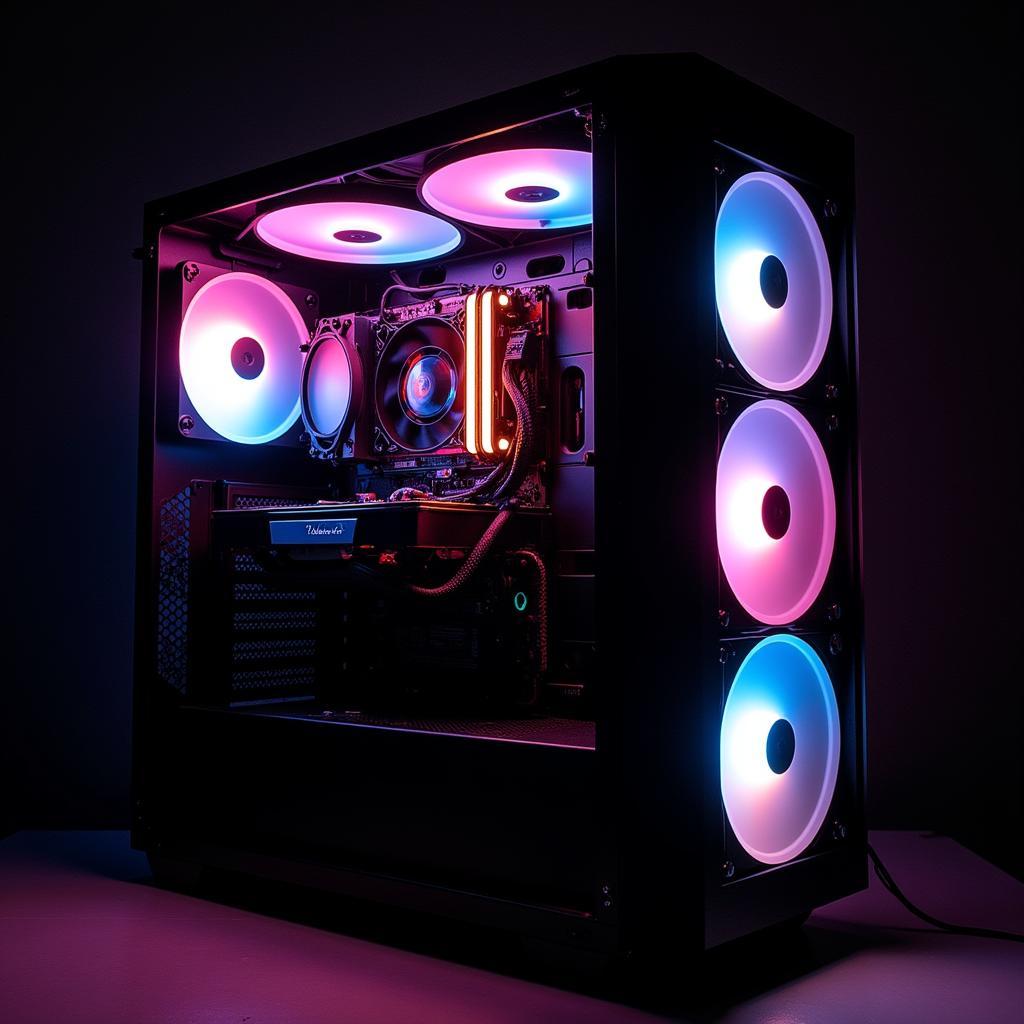 PC Build with LED Case Fans