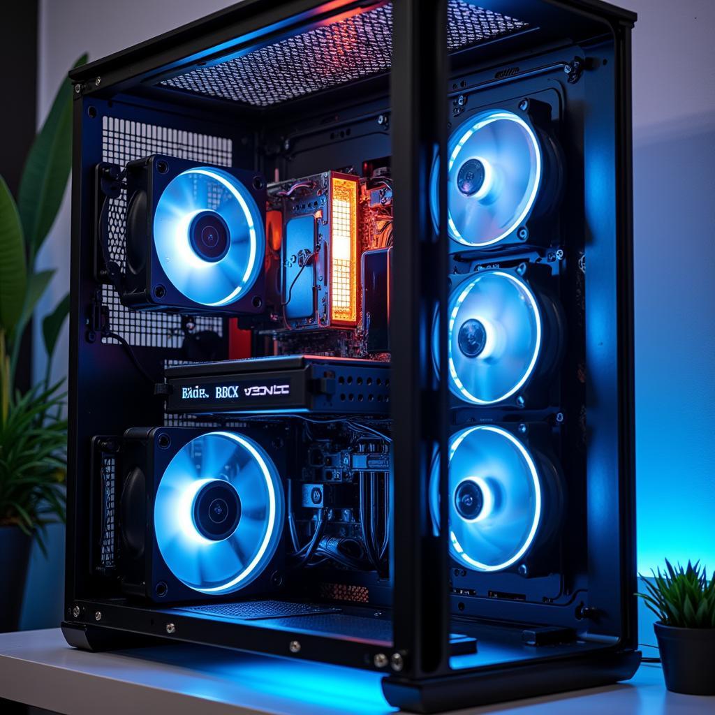 Optimizing PC Case Airflow: Strategic placement of intake and exhaust fans.