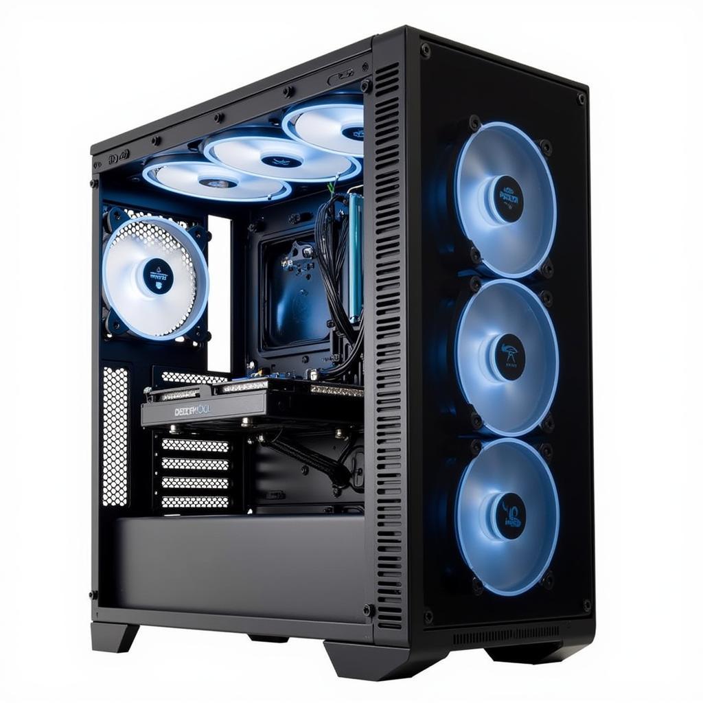 PC Case with Multiple DeepCool CF120 Fans