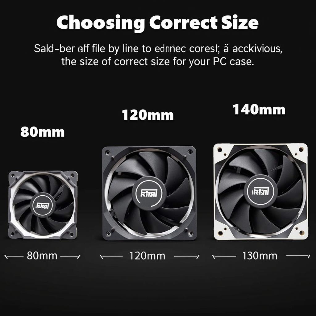 Comparing PC Fan Sizes