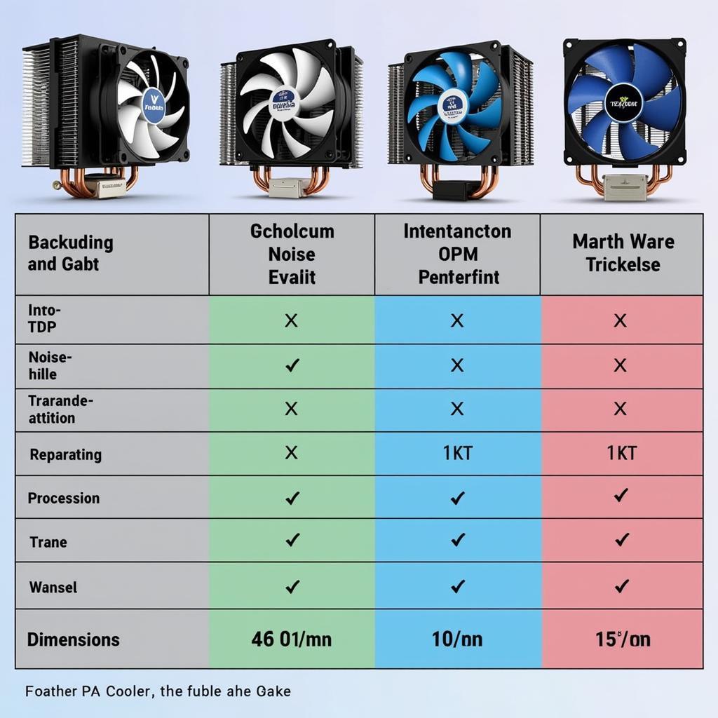 PCCooler X5 Comparison Chart