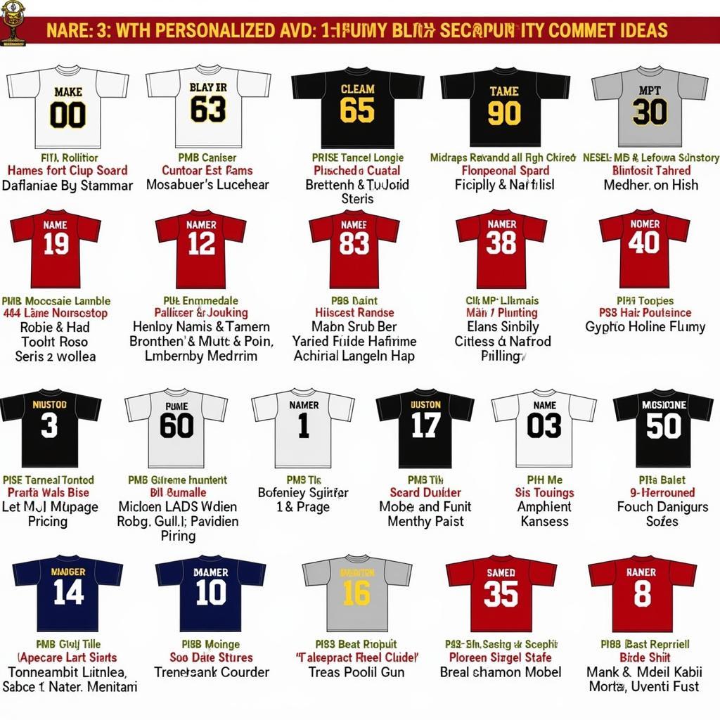 Examples of personalized Manchester United shirts