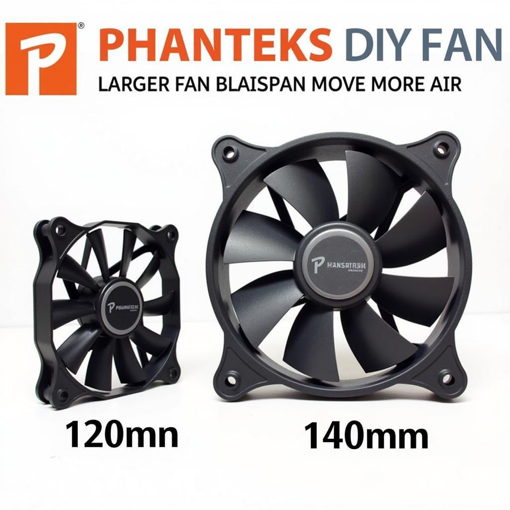 Comparison of Phanteks 120mm and 140mm Fans