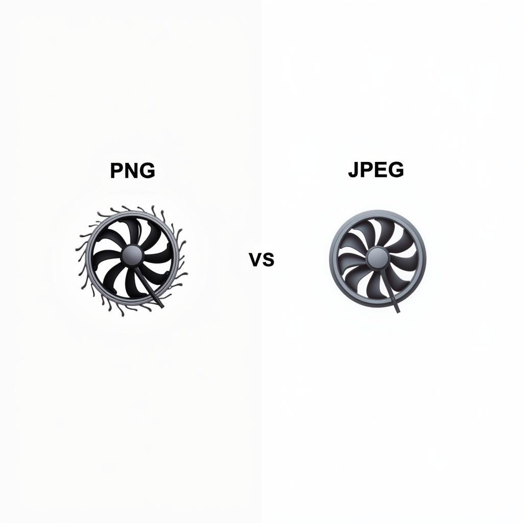 Comparison of PNG and JPEG for Fan Device Logos