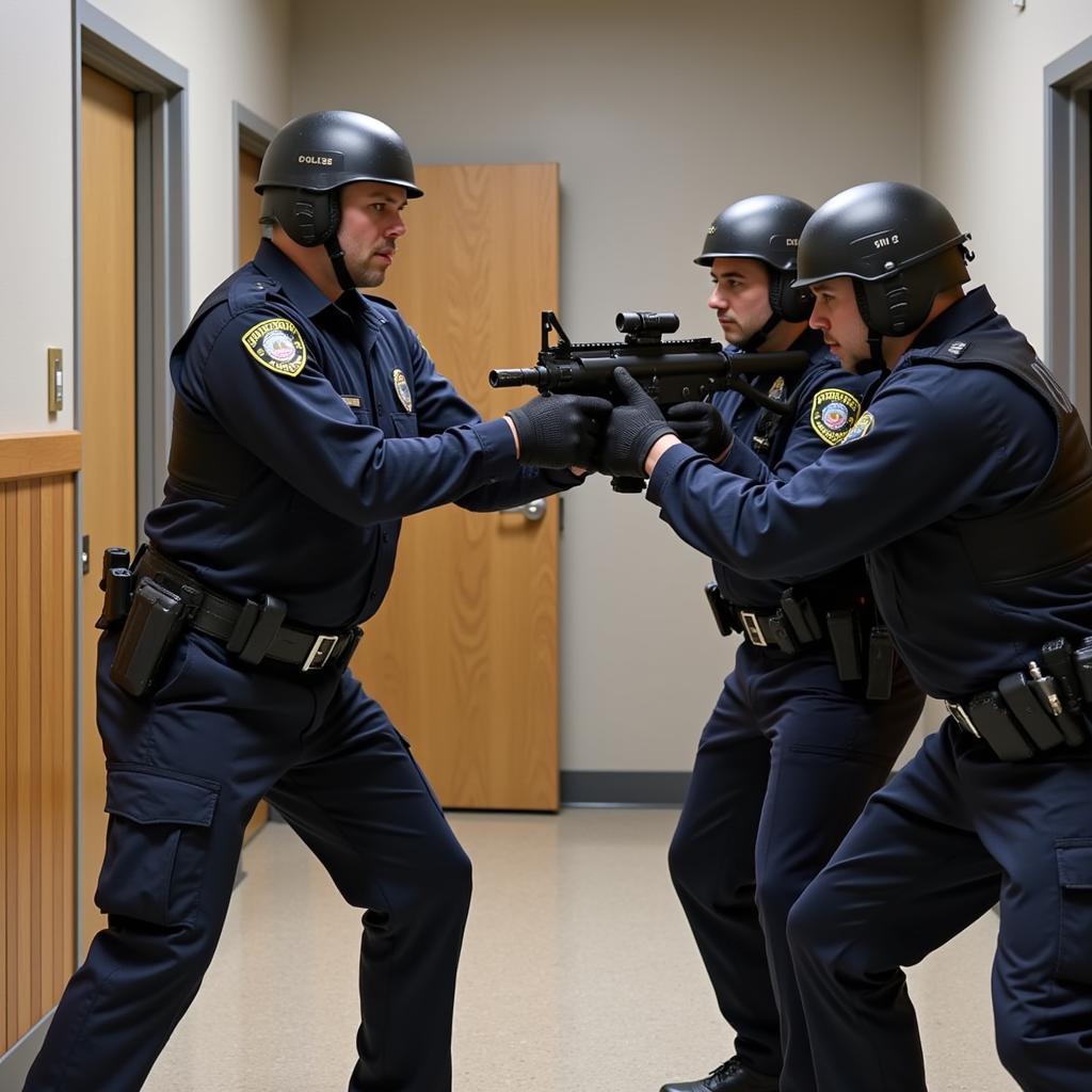 Police Firearms Training Scenario