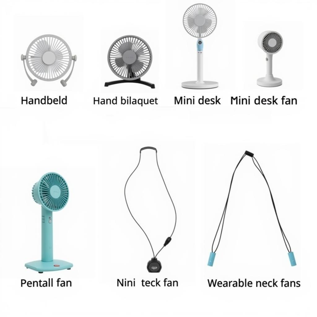 Different Types of Portable Fans: Handheld, Desk, Neck