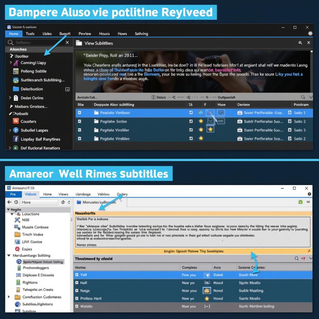 Professional subtitling software interface