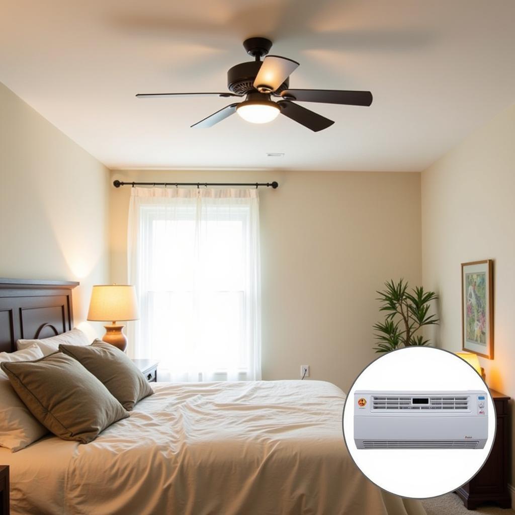 Quiet Cooling Solutions for Bedroom: Comparing Ceiling Fan and Modern Air Conditioner