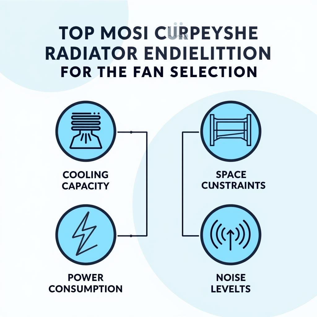 Factors to consider when choosing a radiator fan.