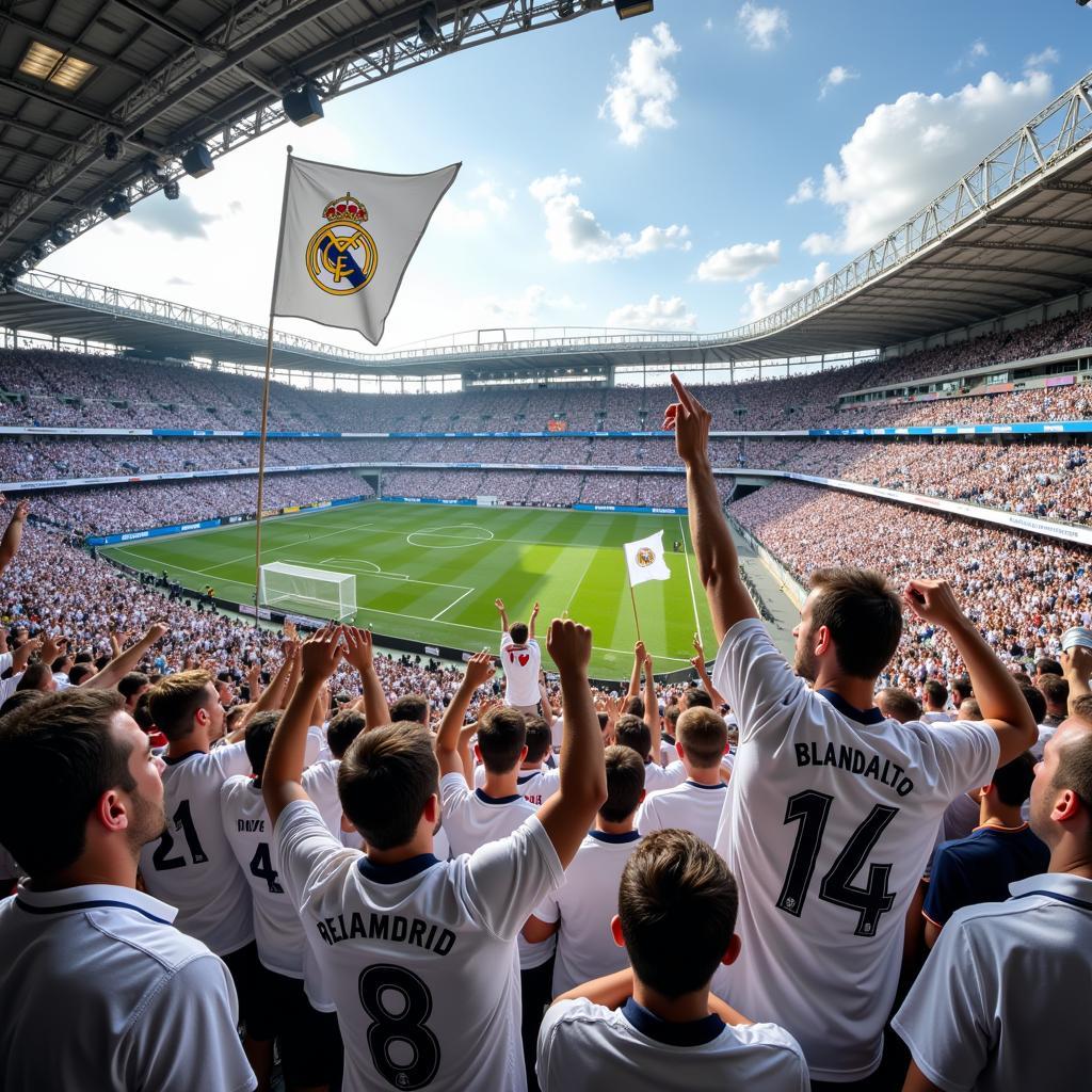 Real Madrid Fans Celebrating Victory