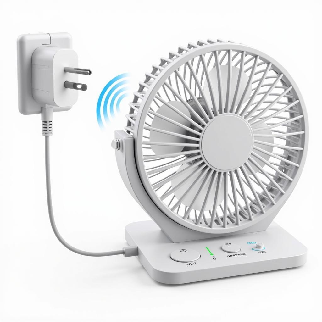 Charging a Rechargeable Fan