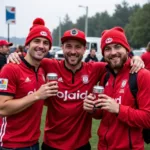 Red Phoneix Fans Tailgating Before a Match