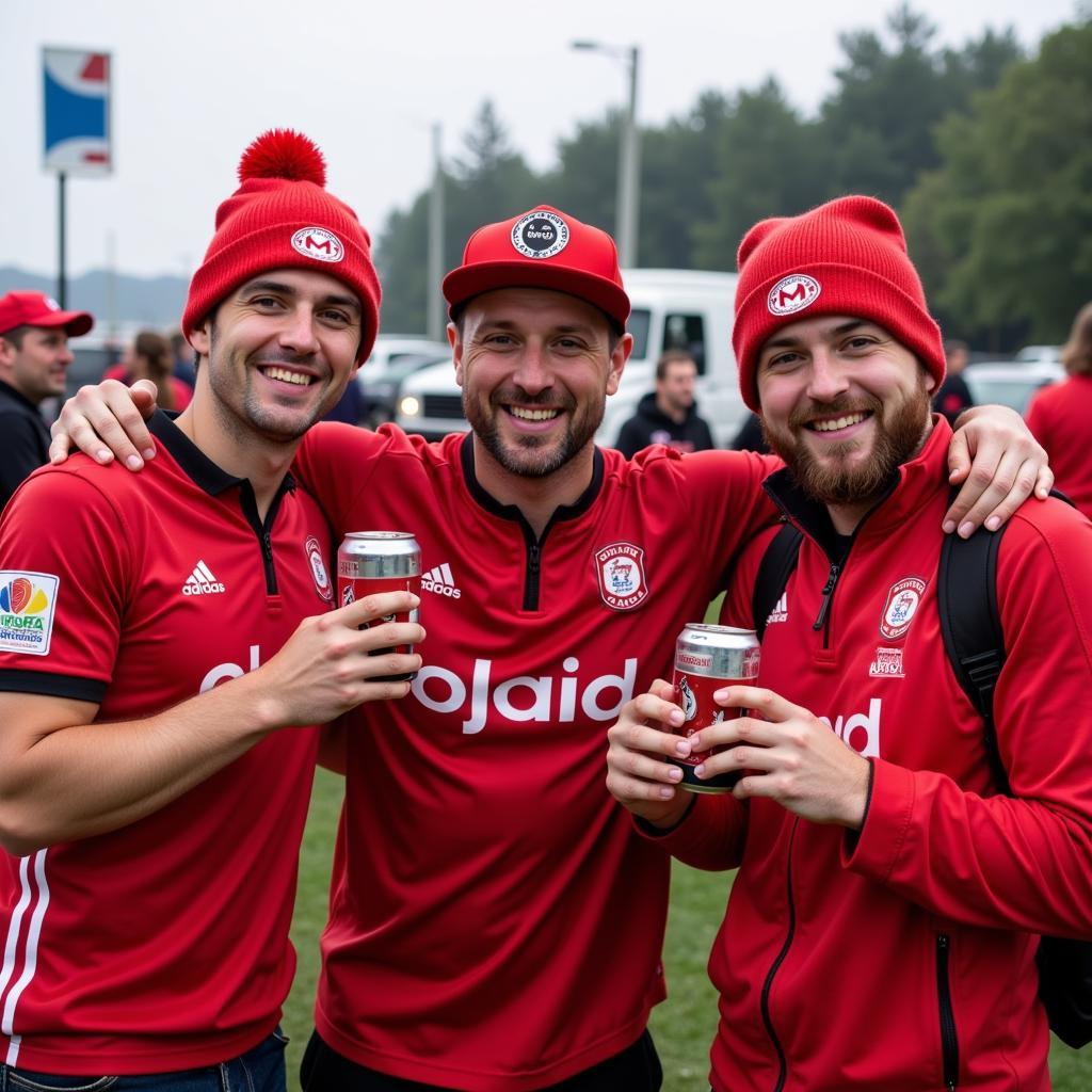 Red Phoneix Fans Tailgating Before a Match