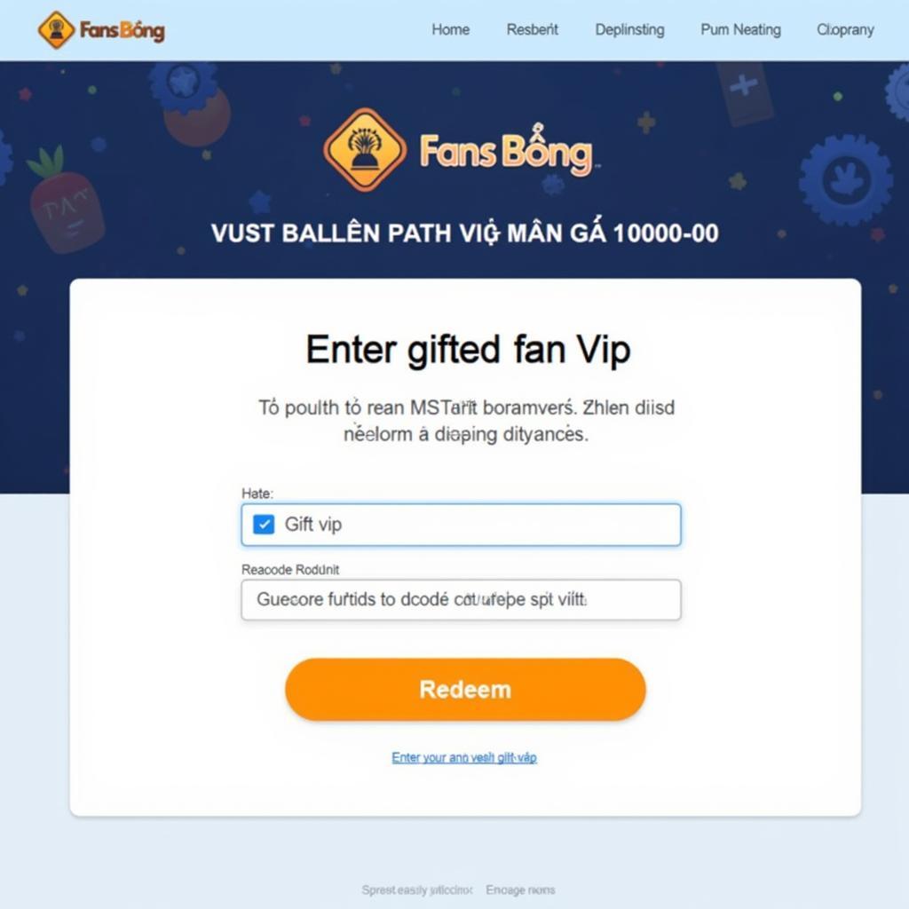 Redeeming Giftcode Fan VIP on Fans Bóng Đá