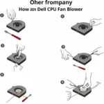 Steps to replace a Dell CPU fan