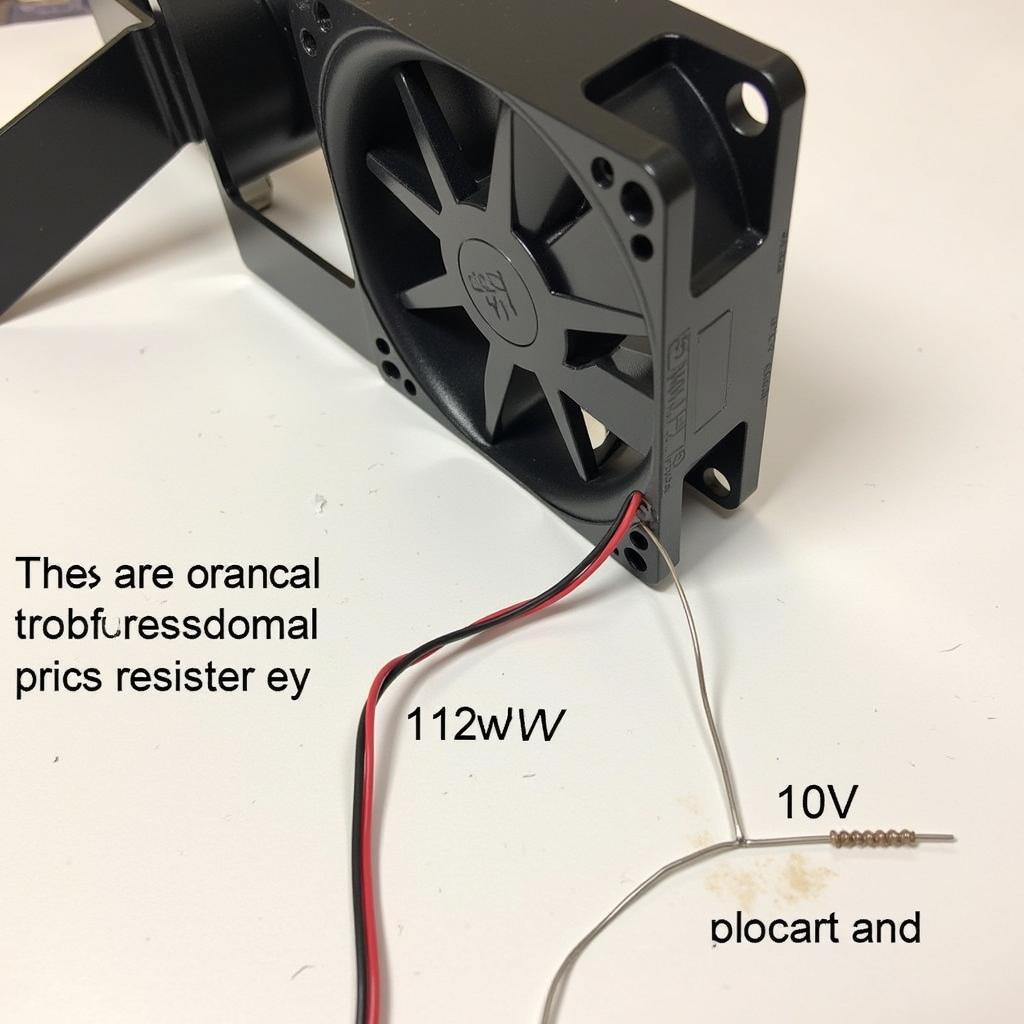 Resistor Connected to 12V Fan for Speed Control