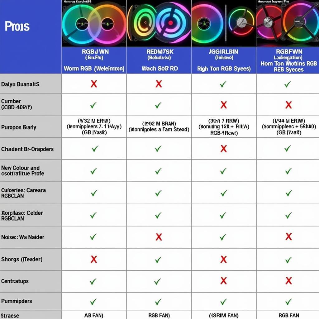 Comparing Different RGB Fans