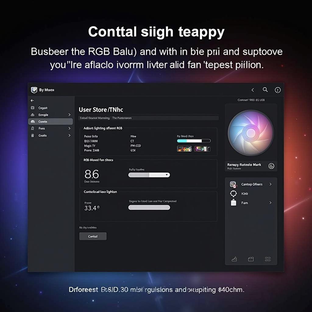 RGB Fan Hub Software Control Interface