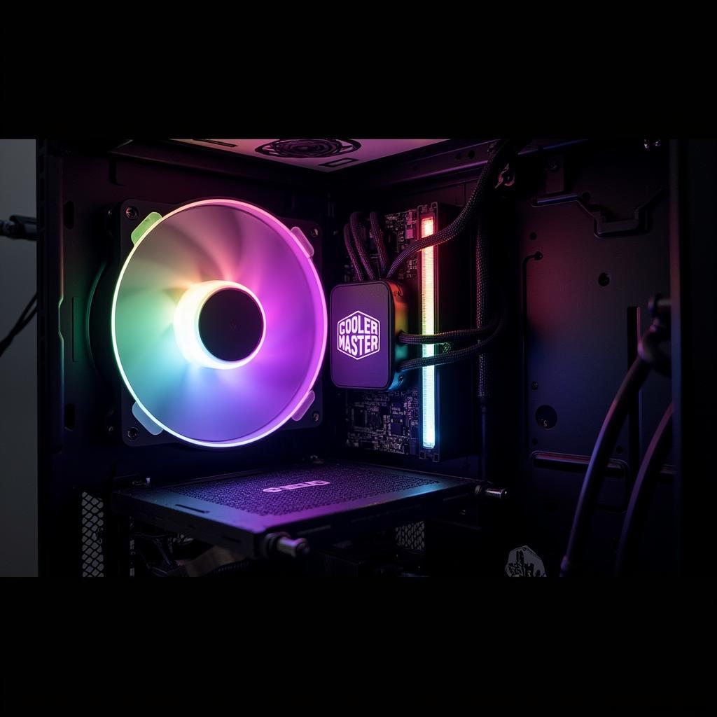 RGB Fan Installed in PC Case