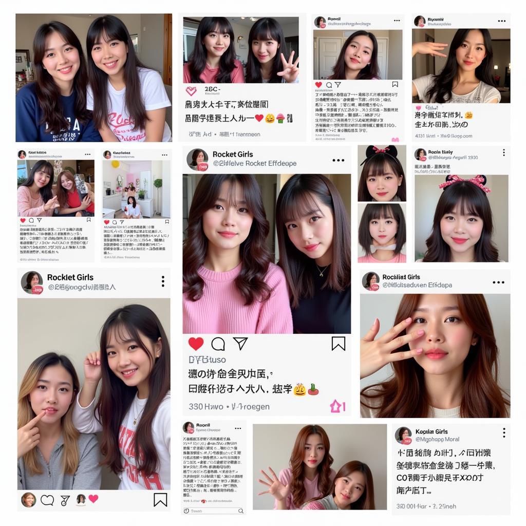 Rocket Girls Interacting with Fans on Social Media