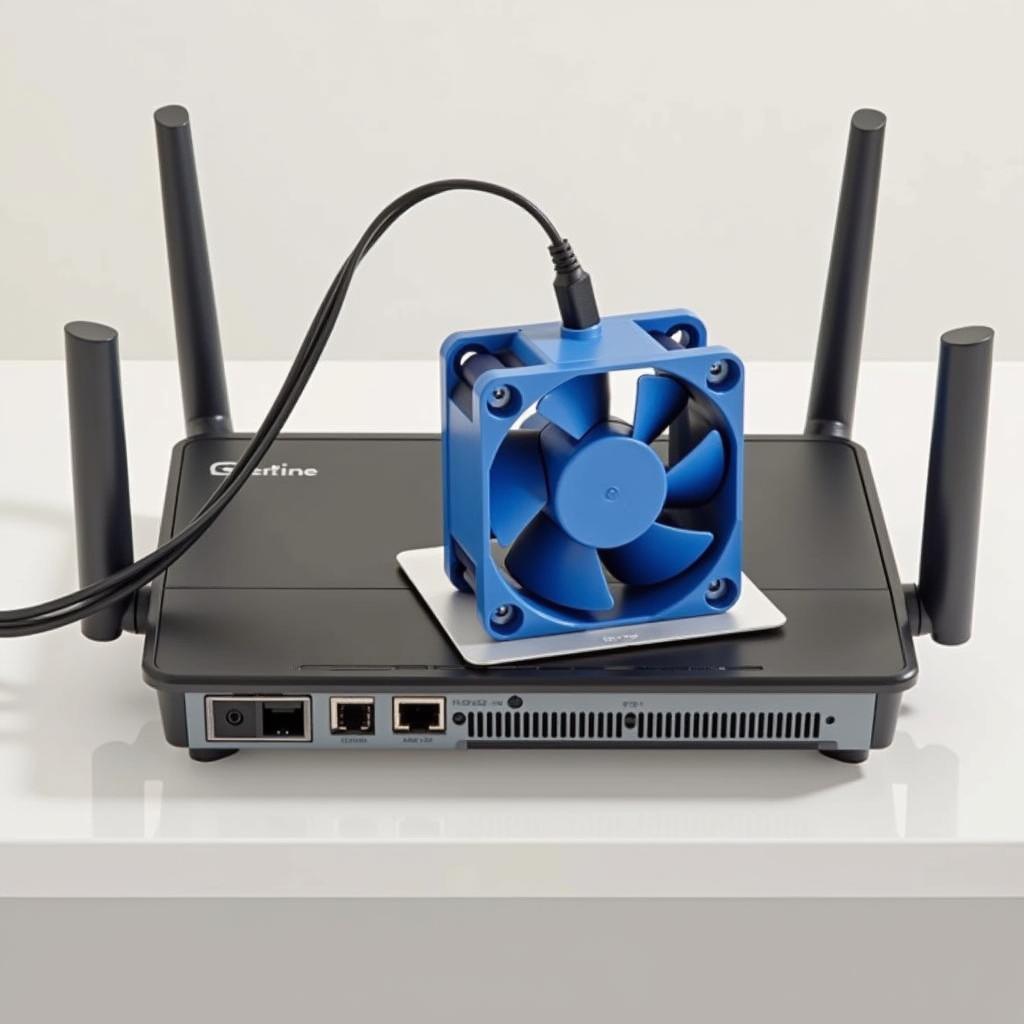 Router with Fan Setup