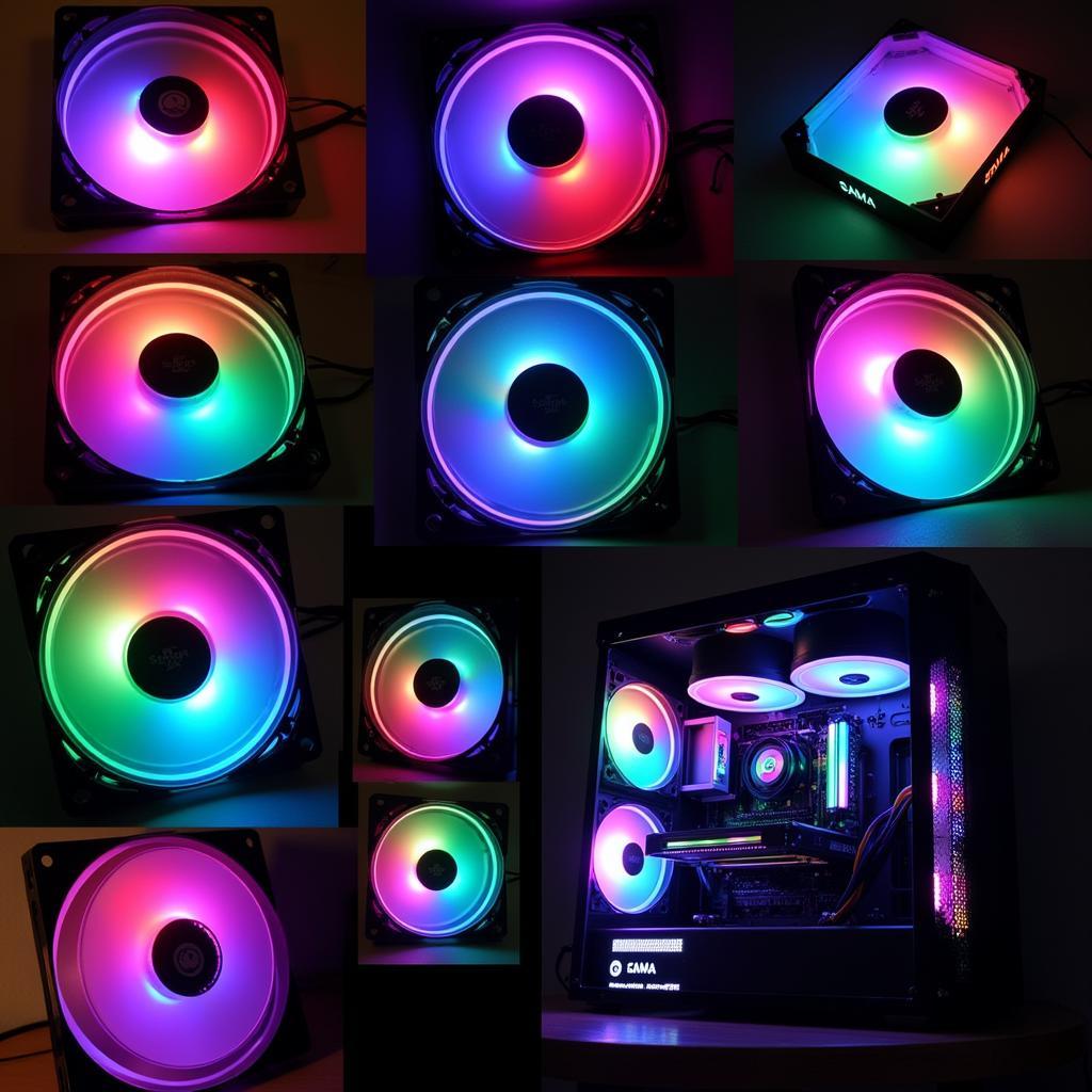 Sama 140mm Fan RGB Lighting Options