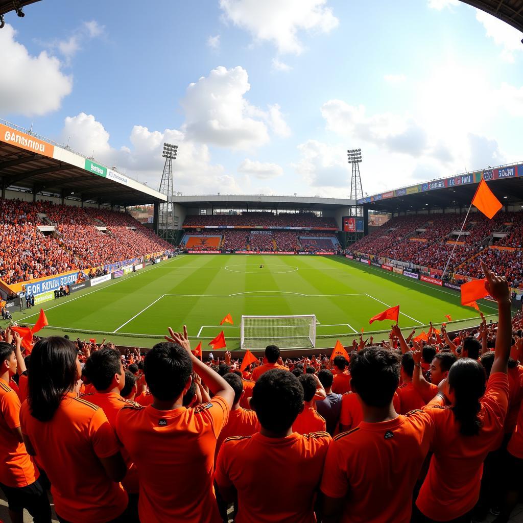 Segiri Samarinda Stadium Packed with Fans