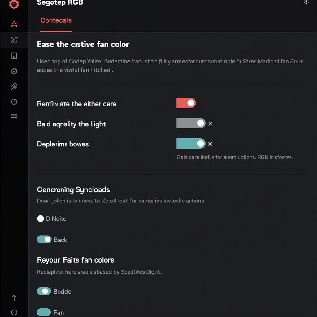 Segotep RGB Software Control Panel