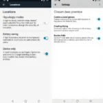 Setting Location Services on Samsung Note Fan Edition