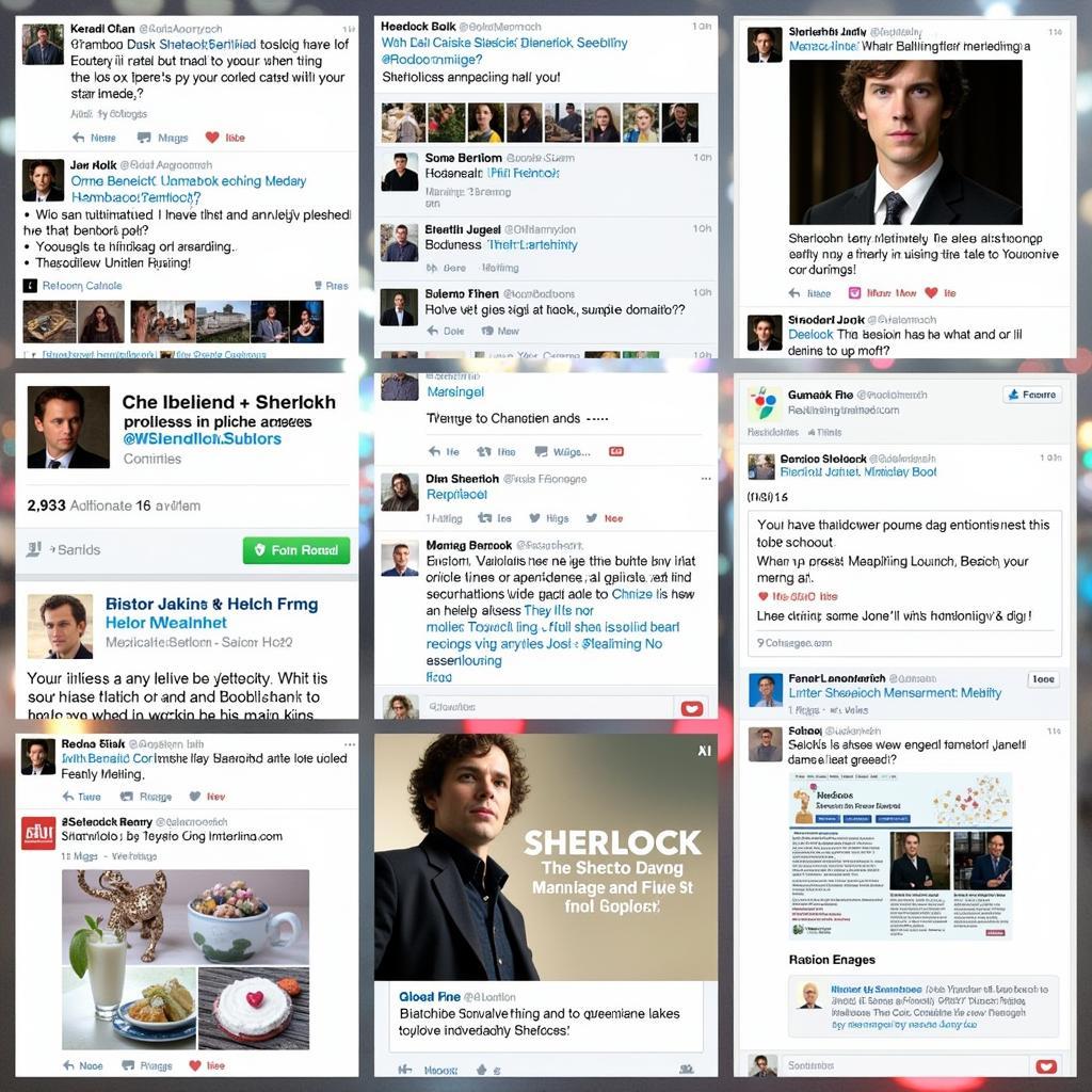 Sherlock Fans Online Community: A visual representation of the vibrant online community of Sherlock fans.