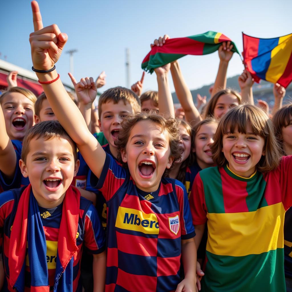 Siu Wong Fans celebrating a goal