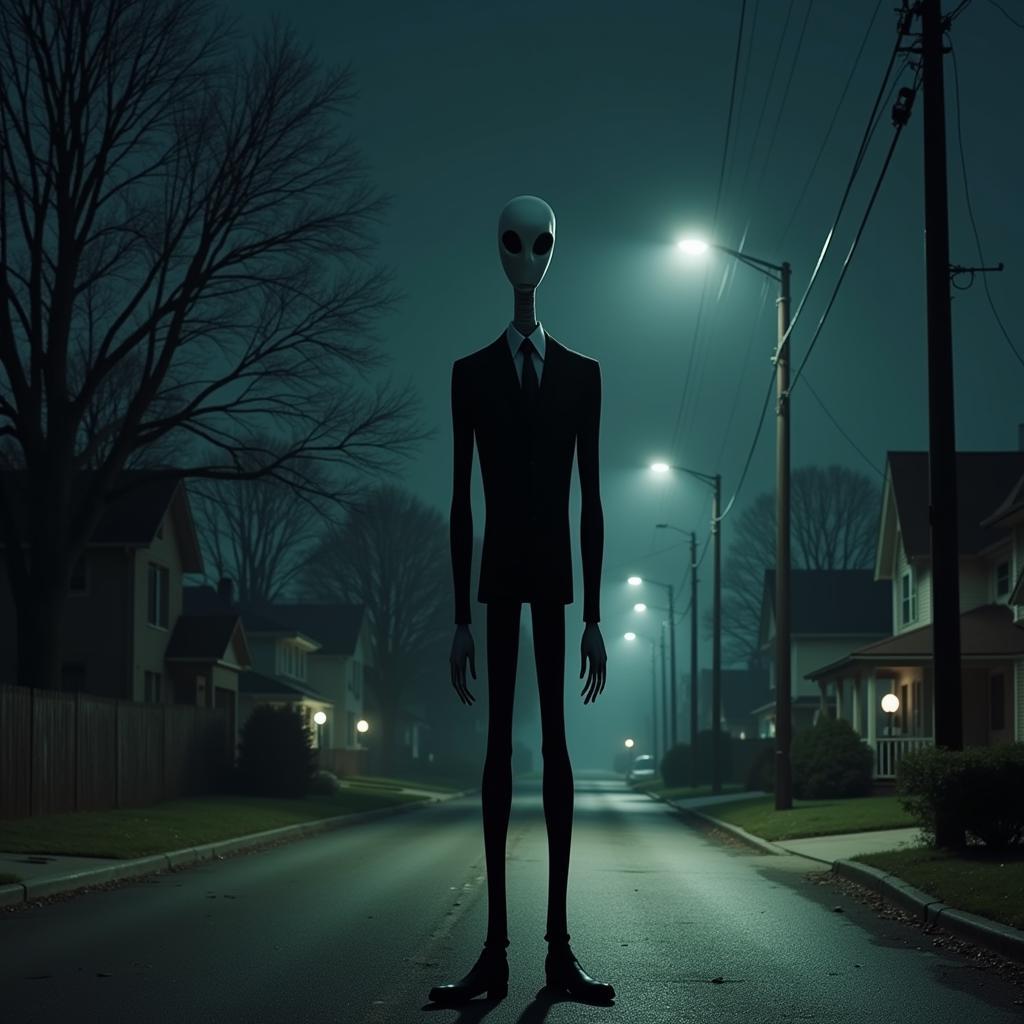 Slender Man Suburban Nightmare Fan Art