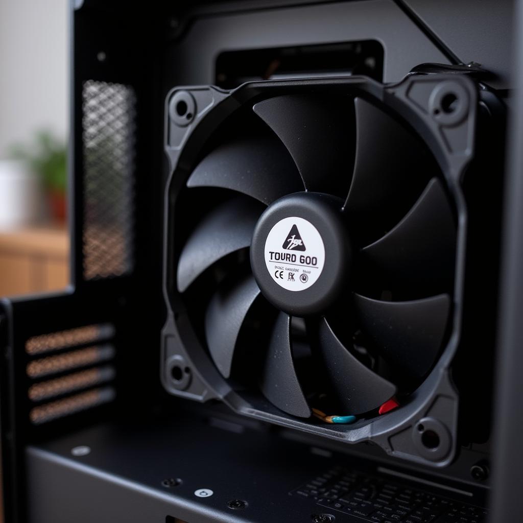 Slim Fan Installed in a Computer Case