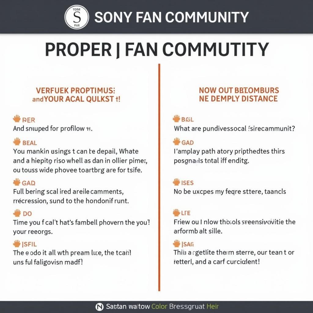 Sony Fan Community Etiquette