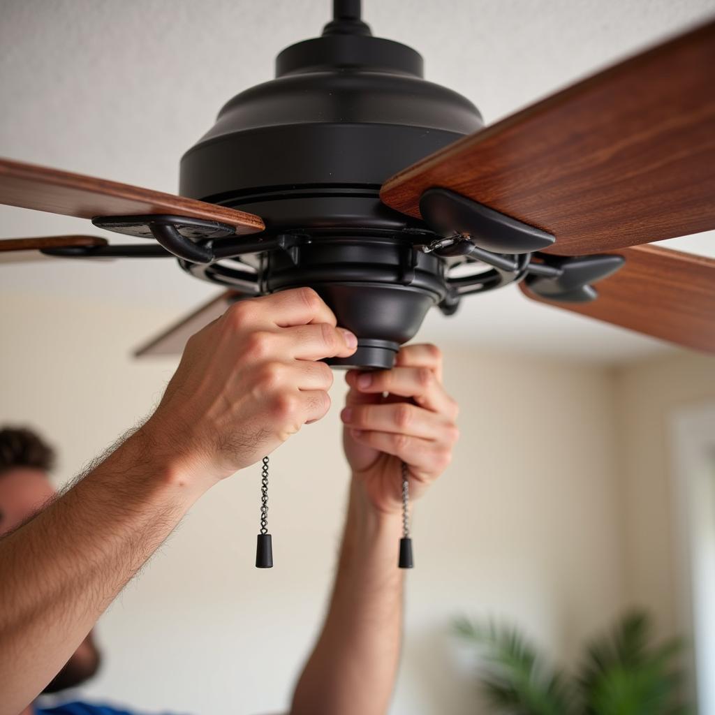 Troubleshooting a Wobbling Ceiling Fan in St. Louis