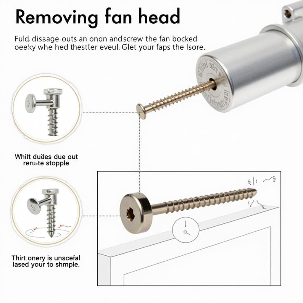 Removing a Stripped Fan Head Screw