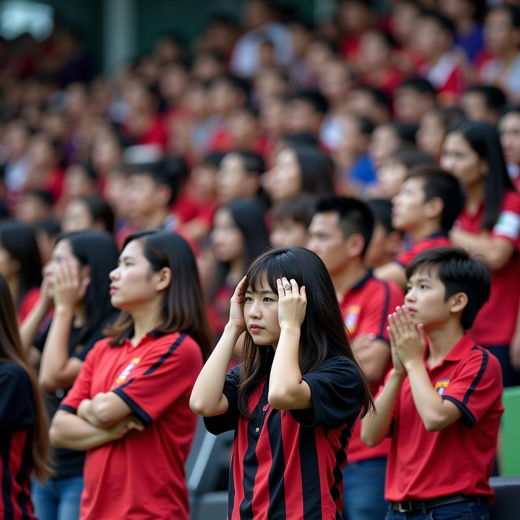 Thai fans react to the national team's loss in the King's Cup