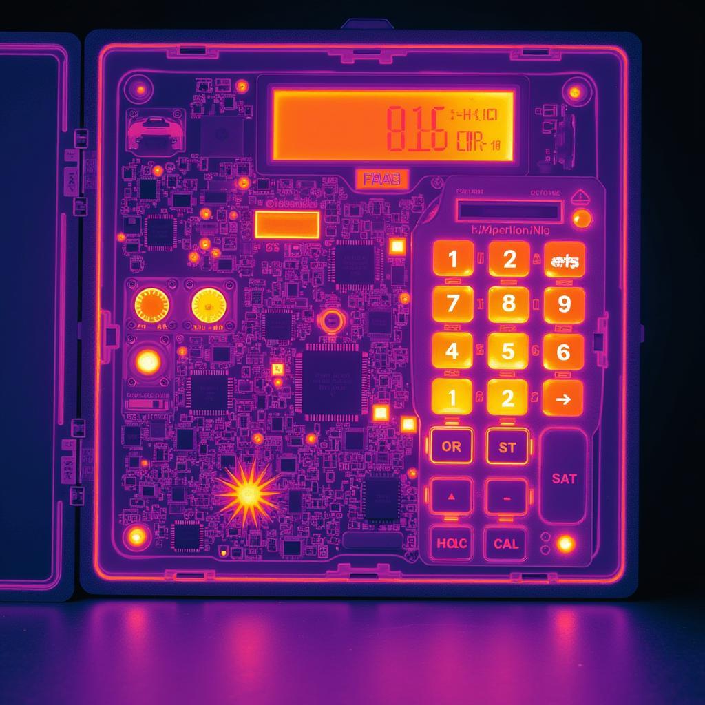 Thermal Image of Calculator Hotspots