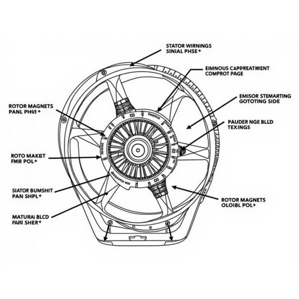 Three-Phase BLDC Fan Diagram