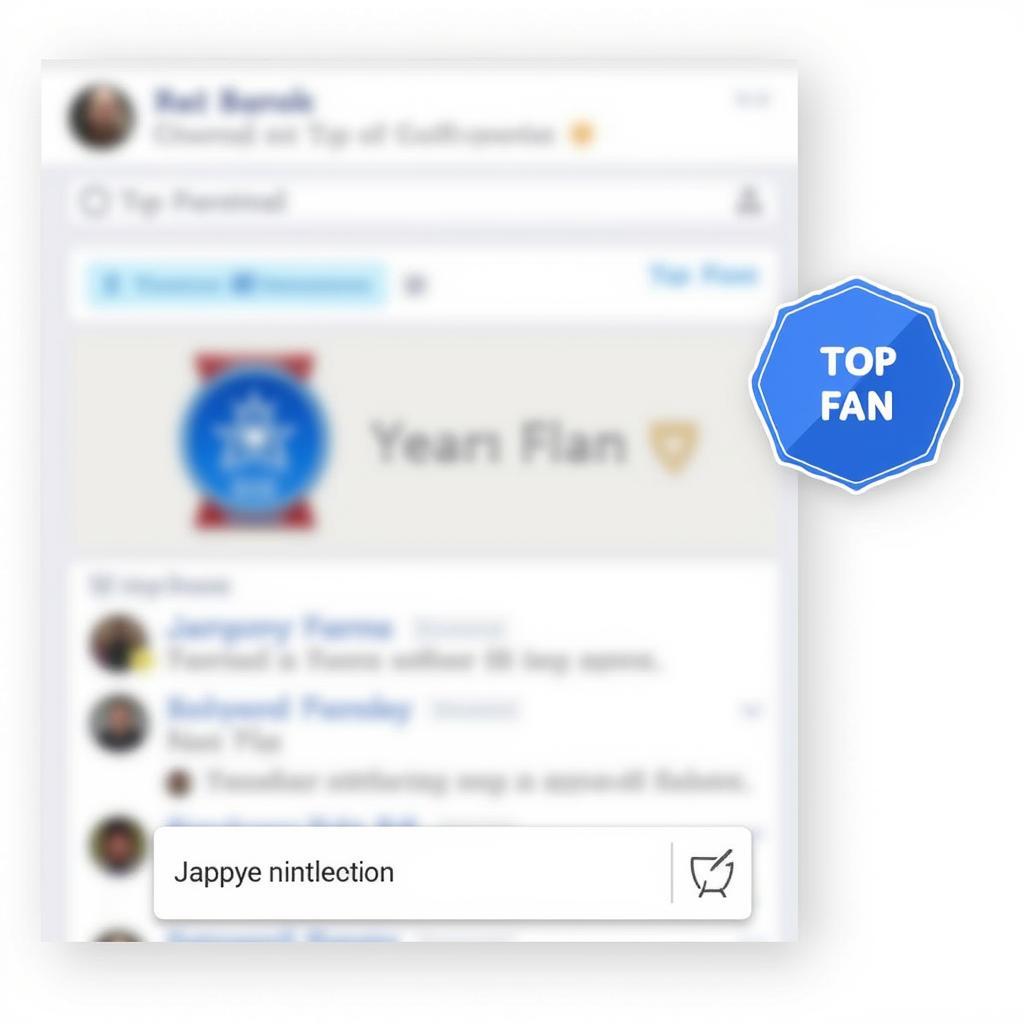 Top Fan Badge Displayed on Social Media Profile