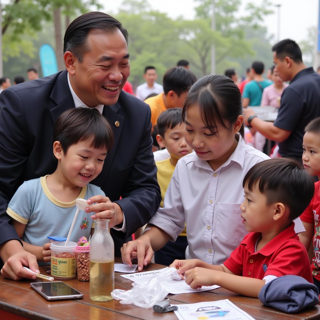 Truong Giang Engaging in Charity Work