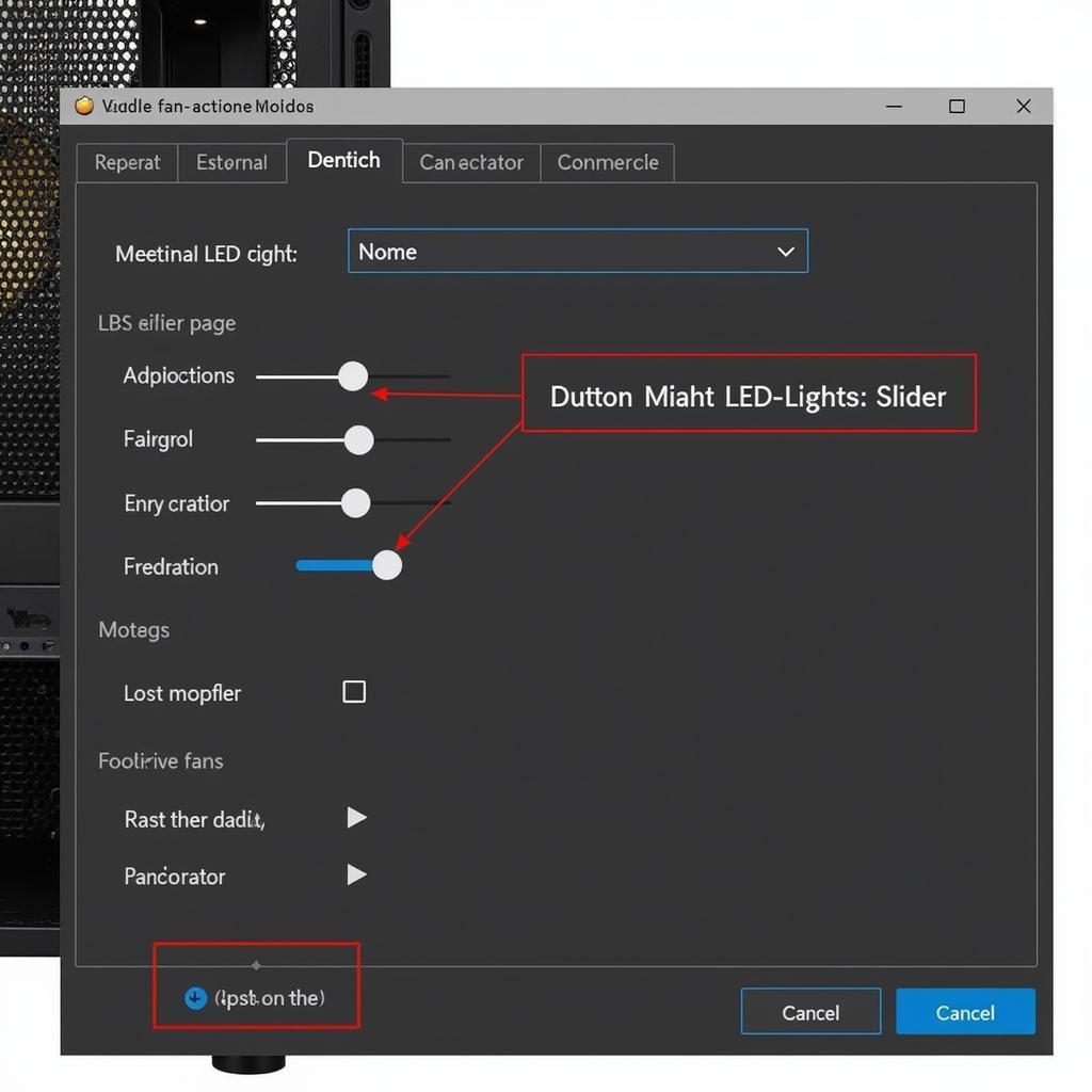 Turning off LED lights using PC fan software