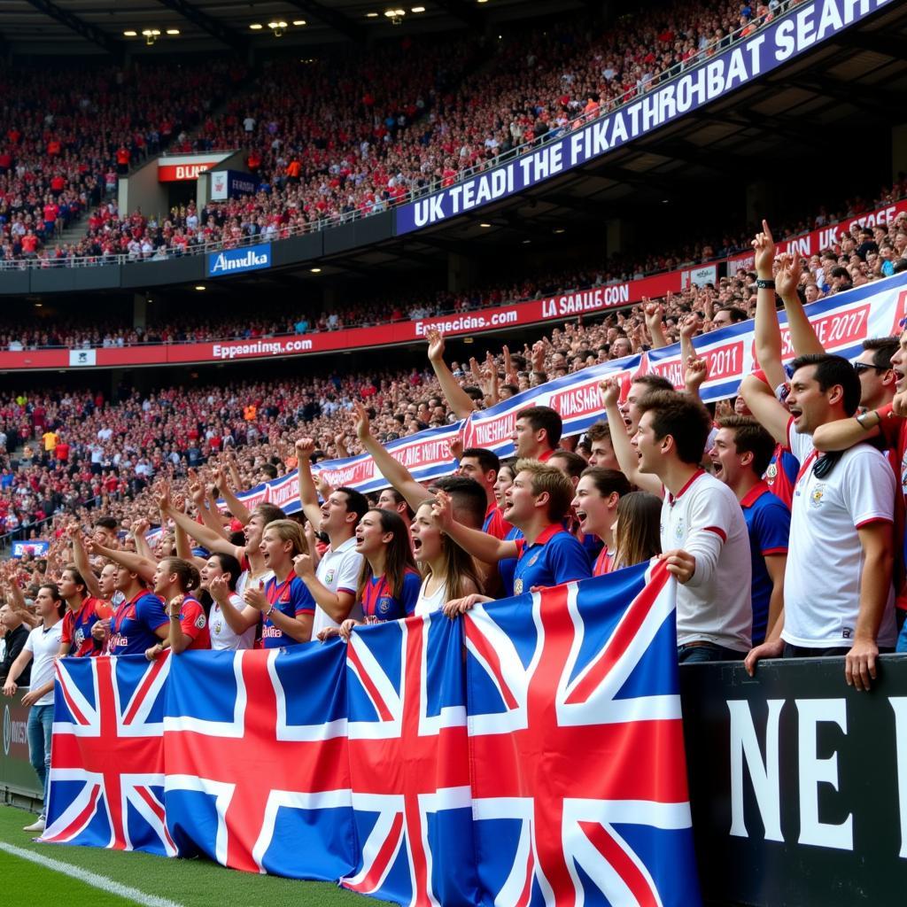 UK Football Fan Chants and Banners