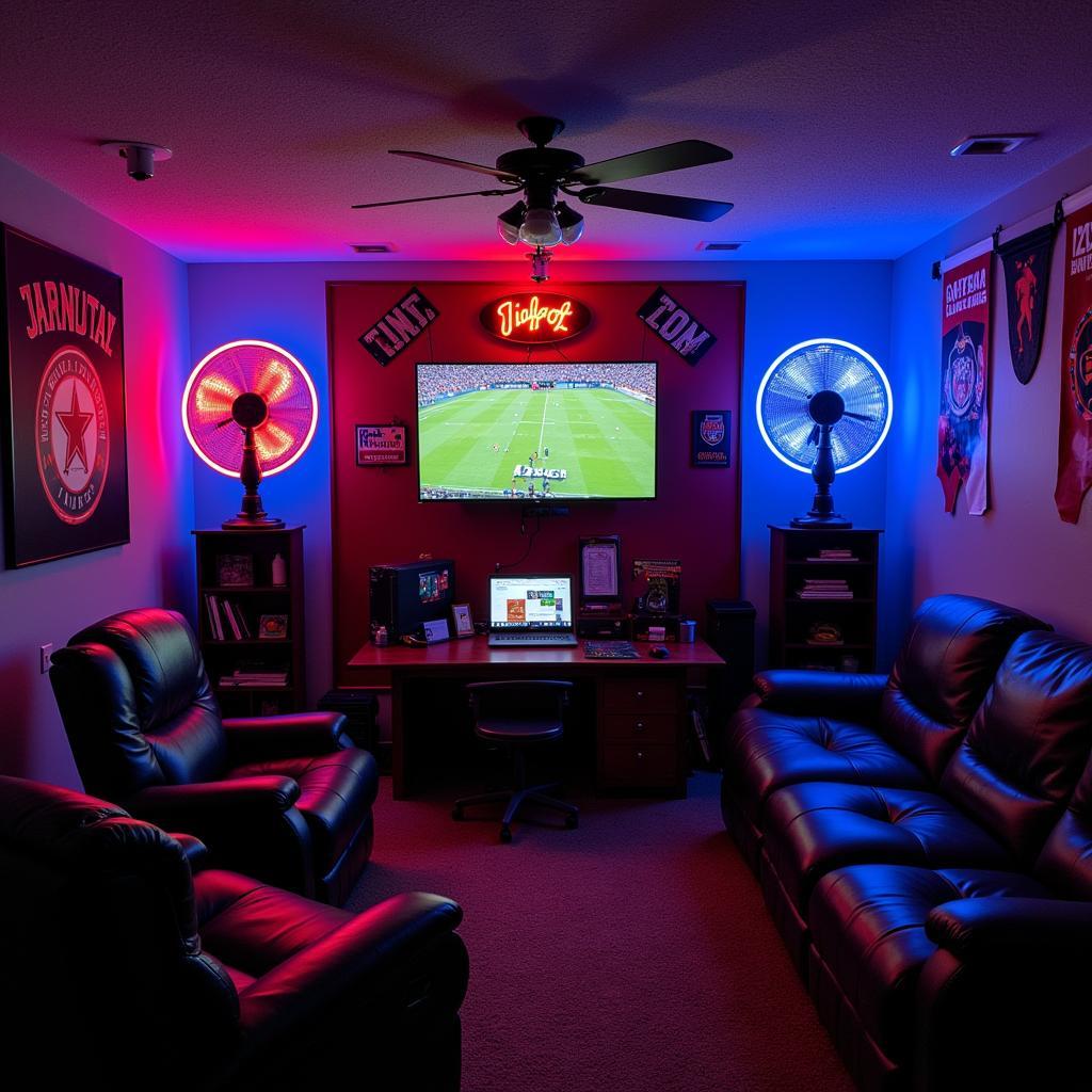 Ultimate Fan Cave with LED Lighting