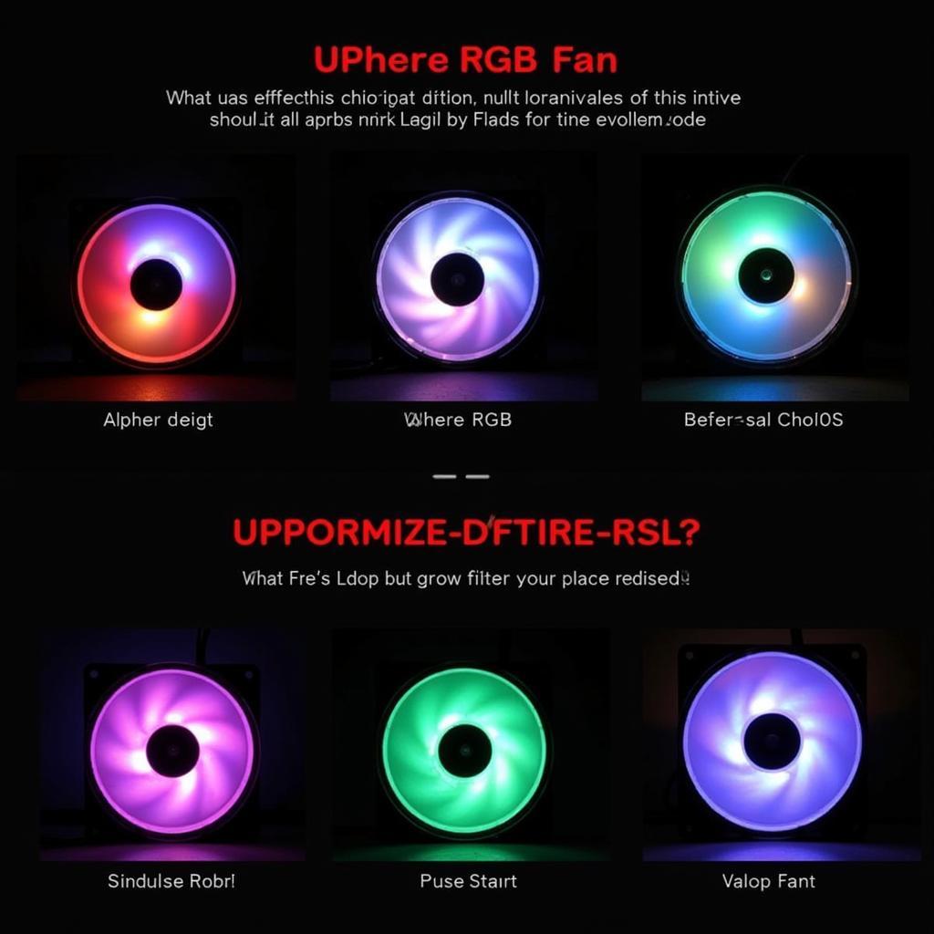 Uphere RGB Fan Lighting Modes