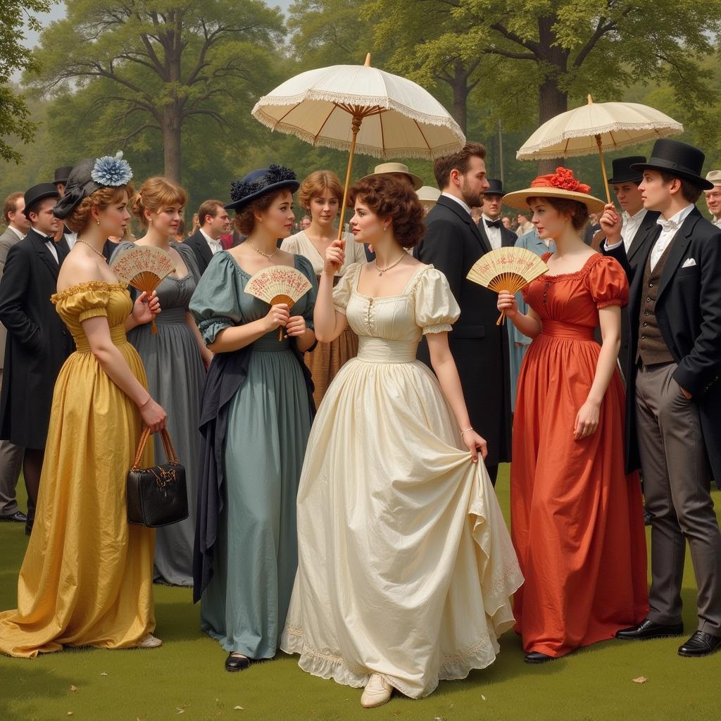 Victorian Social Scene: The Prevalence of Fans and Parasols